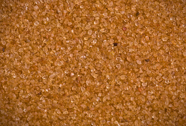 Close up view of sand from dunes in Utah, USA 